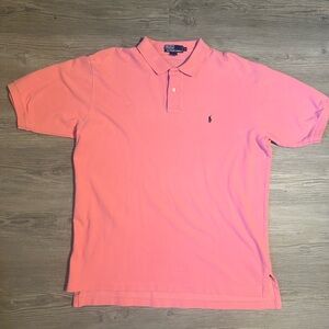 Vintage Polo Ralph Lauren Men’s Pink Embroidered Pony Polo